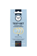 MISTER SIZE - SET DI PROVA 3 PRESERVATIVI DI MISURE DIVERSE + METRO A NASTRO