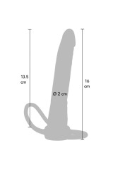 GET REAL - PENETRATORE ANALE IN SILICONE DOUBLE TROUBLE 16 CM