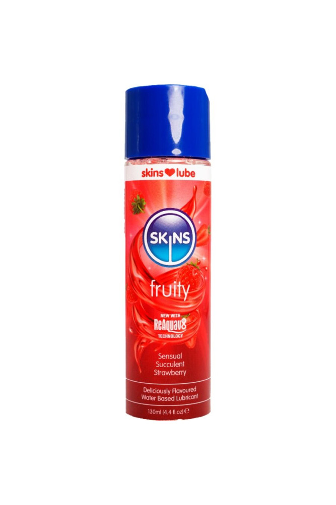 SKINS - LUBRIFICANTE FRUTTATO A BASE D'ACQUA FRAGOLA 130 ML