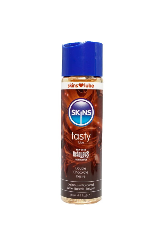 SKINS - LUBRIFICANTE GUSTOSO A BASE D'ACQUA DOPPIO CIOCCOLATO 130 ML