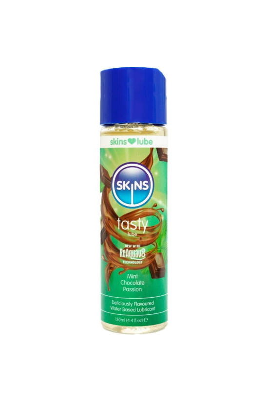 SKINS - LUBRIFICANTE GUSTOSO A BASE D'ACQUA MENTA E CIOCCOLATO 130 ML