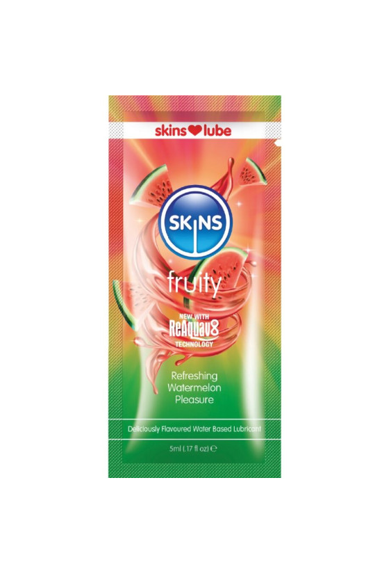 SKINS - LUBRIFICANTE FRUTTATO A BASE D'ACQUA ANGURIA MONODOSE 5 ML