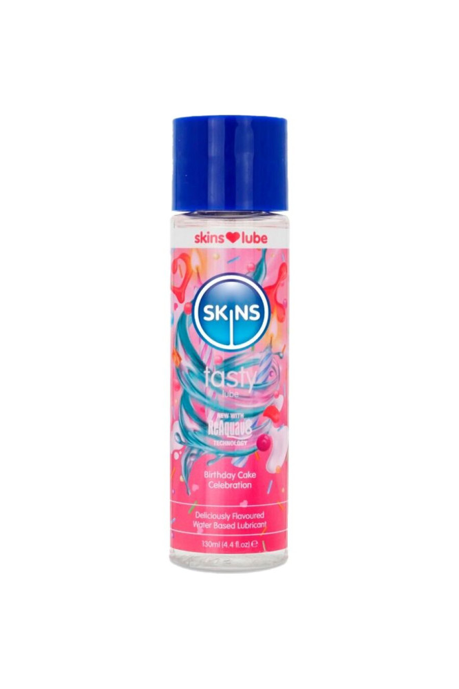 SKINS - LUBRIFICANTE GUSTOSO A BASE D'ACQUA PER TORTA DI COMPLEANNO 130 ML