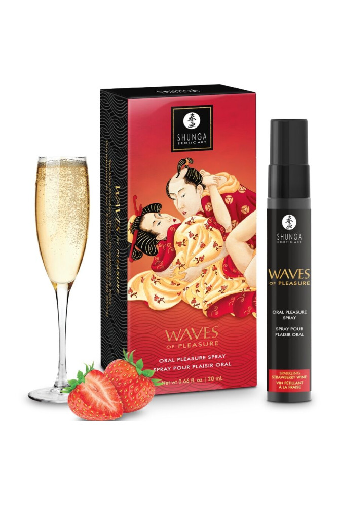 SHUNGA - WAVES PLEASURE SPRAY ORALE SEDUCENTE FRAGOLA 20 ML