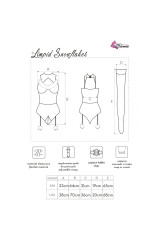 LIVCO CORSETTI FASHION - LIMPID SNOWFLAKES LC 90604 BODY + CALZE + CERCHIETTO NATALIZIO L/XL