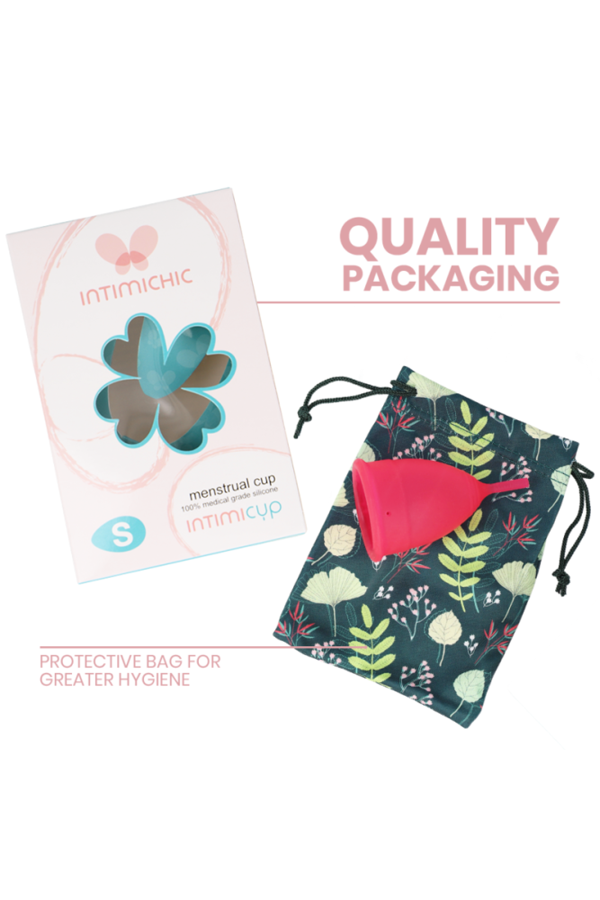 INTIMICHIC - COPPA MESTRUALE IN SILICONE GRADO MEDICO - TAGLIA S