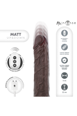 MR INTENSE - MATT REALISTICO MULTIFUNZIONE CON VIBRAZIONE SU E GIÙ TELECOMANDO 22 CM -O- 4 CM