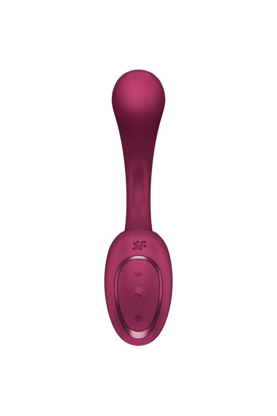 SATISFYER - G PER DEA 2 VIBRATORE CONIGLIO BOTTIGLIA BORDEAUX