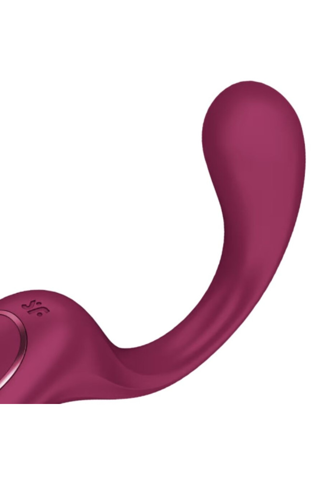 SATISFYER - G PER DEA 2 VIBRATORE CONIGLIO BOTTIGLIA BORDEAUX