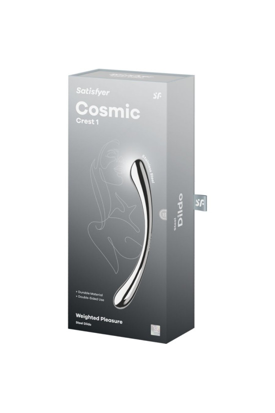SATISFYER - DILDO A DOPPIA ESTREMITÀ IN ACCIAIO INOX COSMIC CREST 1