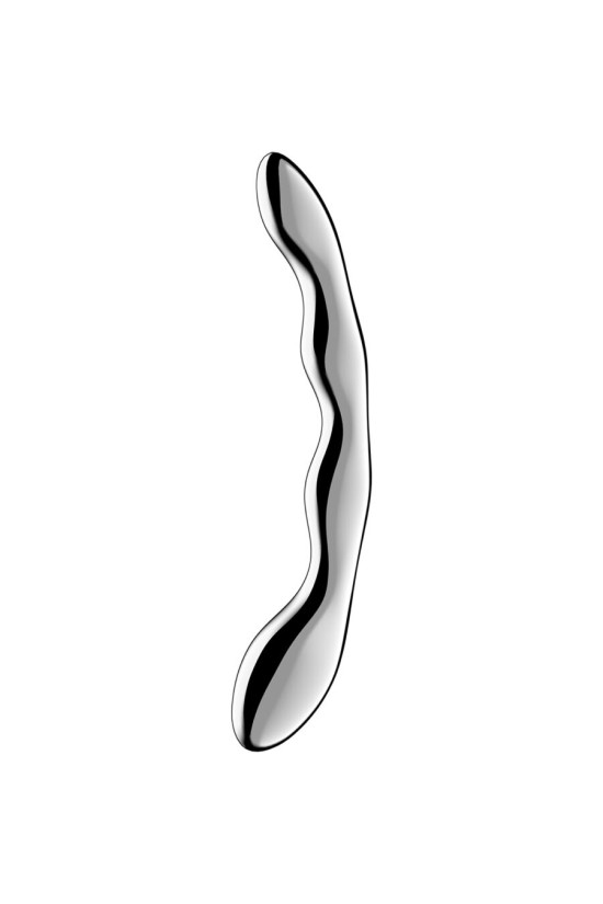 SATISFYER - DILDO A DOPPIA ESTREMITÀ IN ACCIAIO INOX COSMIC CREST 2