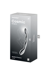 SATISFYER - DILDO A DOPPIA ESTREMITÀ IN ACCIAIO INOX COSMIC CREST 2