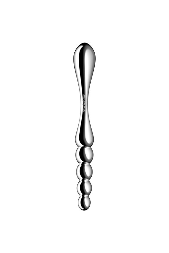 SATISFYER - DILDO A DOPPIA ESTREMITÀ IN ACCIAIO INOX STAR FORCE 1