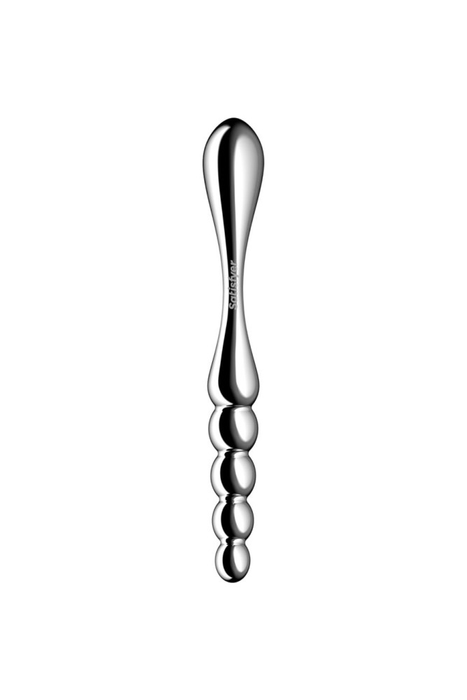 SATISFYER - DILDO A DOPPIA ESTREMITÀ IN ACCIAIO INOX STAR FORCE 1