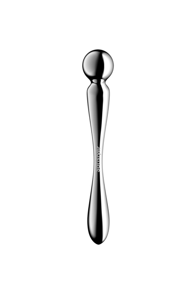 SATISFYER - DILDO A DOPPIA ESTREMITÀ IN ACCIAIO INOX STAR FORCE 2