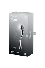 SATISFYER - DILDO A DOPPIA ESTREMITÀ IN ACCIAIO INOX STAR FORCE 2