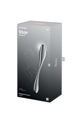 SATISFYER - DILDO A DOPPIA ESTREMITÀ IN ACCIAIO INOX STAR FORCE 3