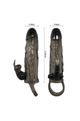 BAILE - COPERTURA PENE UOMO CORAGGIOSO CON CONIGLIO NERO 16.5 CM