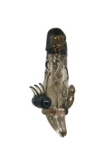 BAILE - COPRI PENE BRAVE MAN CON CLIT E STIMOLAZIONE ANALE DOPPIO BULLET NERO 16.5 CM