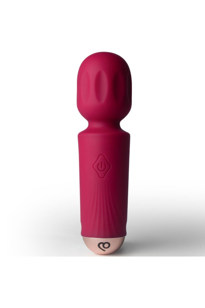 ROCKS-OFF - MINI BACCHETTA RICARICABILE 16 FUNZIONI AZALEA ROSSO