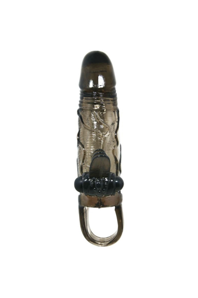 BAILE - COPRI PENE BRAVE MAN CON CLIT E STIMOLAZIONE ANALE DOPPIO BULLET NERO 16.5 CM