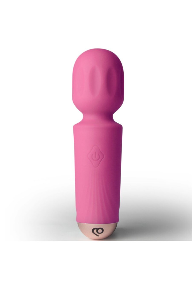 ROCKS-OFF - MINI BACCHETTA RICARICABILE 16 FUNZIONI ROSA PEONIA