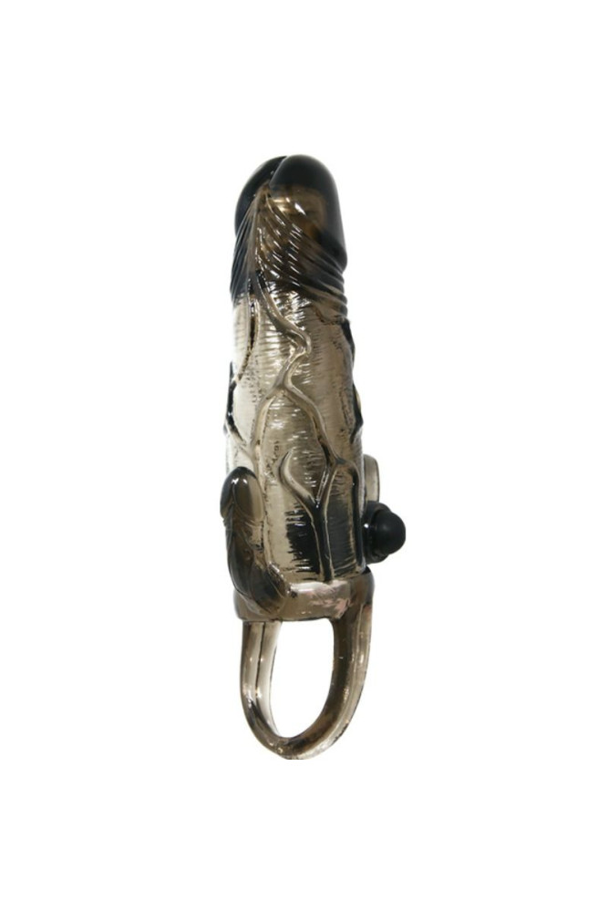 BAILE - COPRI PENE BRAVE MAN CON CLIT E STIMOLAZIONE ANALE DOPPIO BULLET NERO 16.5 CM