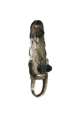 BAILE - COPRI PENE BRAVE MAN CON CLIT E STIMOLAZIONE ANALE DOPPIO BULLET NERO 16.5 CM