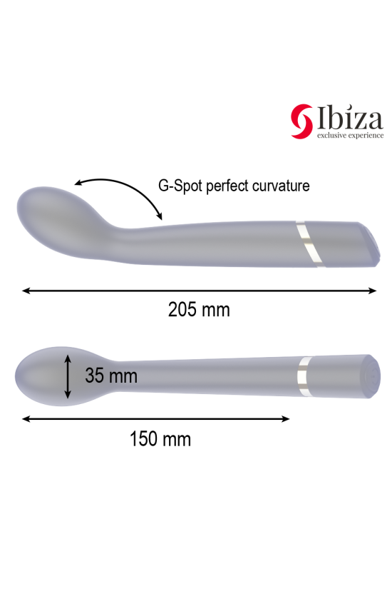 IBIZA - VIBRATORE PUNTO G 10 VIBRAZIONI RICARICABILE