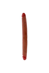 GET REAL - DILDO IN SILICONE A DOPPIA ESTREMITÀ CARAMELLO 40 CM