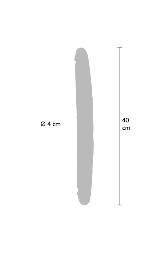 GET REAL - DILDO IN SILICONE A DOPPIA ESTREMITÀ CARAMELLO 40 CM