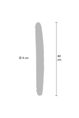 GET REAL - DILDO IN SILICONE A DOPPIA ESTREMITÀ CARAMELLO 40 CM