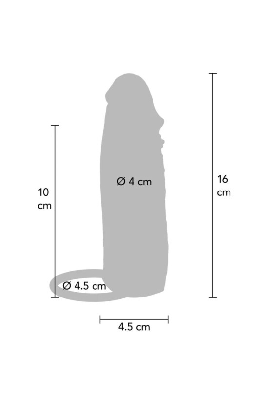 GET REAL - HYDRATED SKIN GUAINA PER PENE IN SILICONE CARAMELLO 16 CM