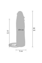 GET REAL - HYDRATED SKIN GUAINA PER PENE IN SILICONE CARAMELLO 20 CM