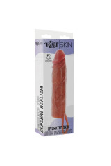 GET REAL - HYDRATED SKIN GUAINA PER PENE IN SILICONE CARAMELLO 20 CM