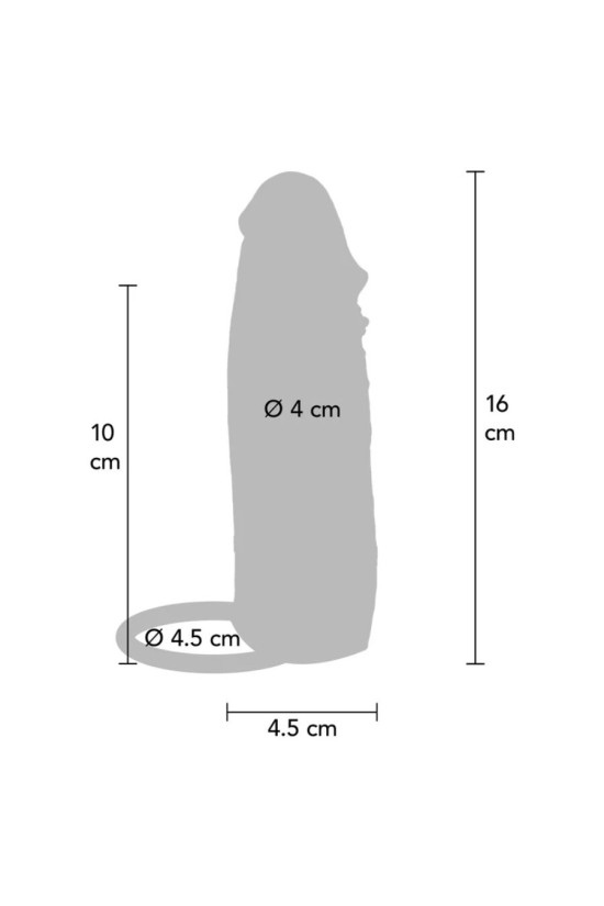 GET REAL - GUAINA VIBRANTE PER PENE IN SILICONE PER PELLE IDRATATA CARAMELLO 16 CM