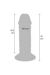 GET REAL - DONG DELUXE IN TPE A DOPPIA DENSITÀ 15 CM