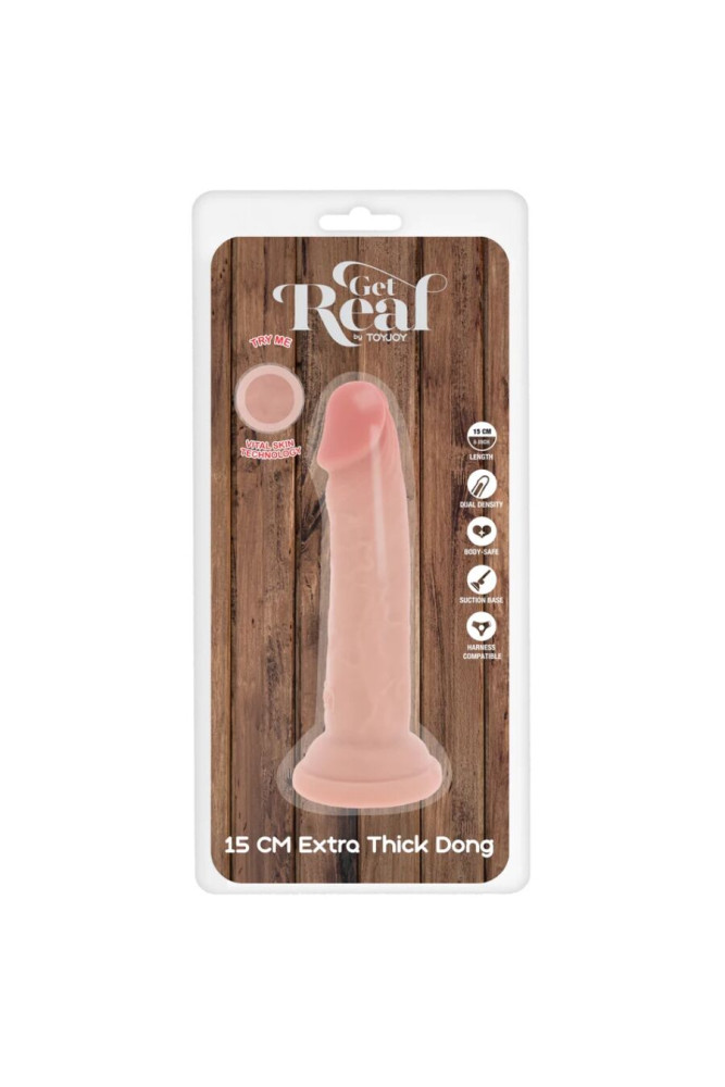 GET REAL - DONG DELUXE IN TPE A DOPPIA DENSITÀ 15 CM