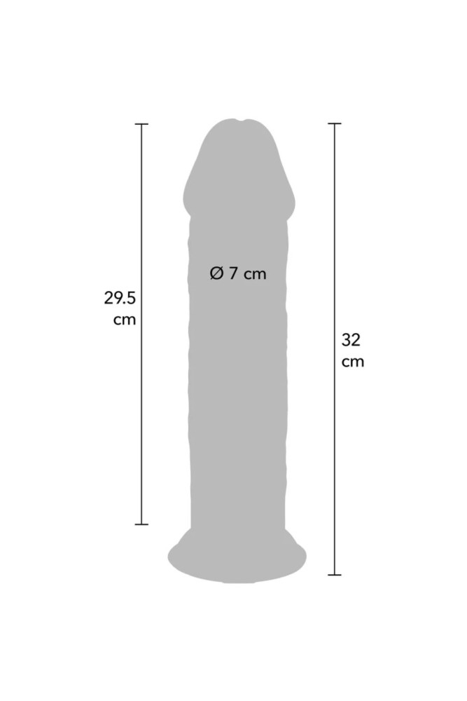 GET REAL - DONG DELUXE IN TPE A DOPPIA DENSITÀ 32 CM