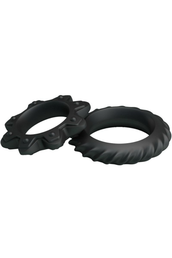 BAILE - KIT 2 ANELLI FIORITI IN SILICONE