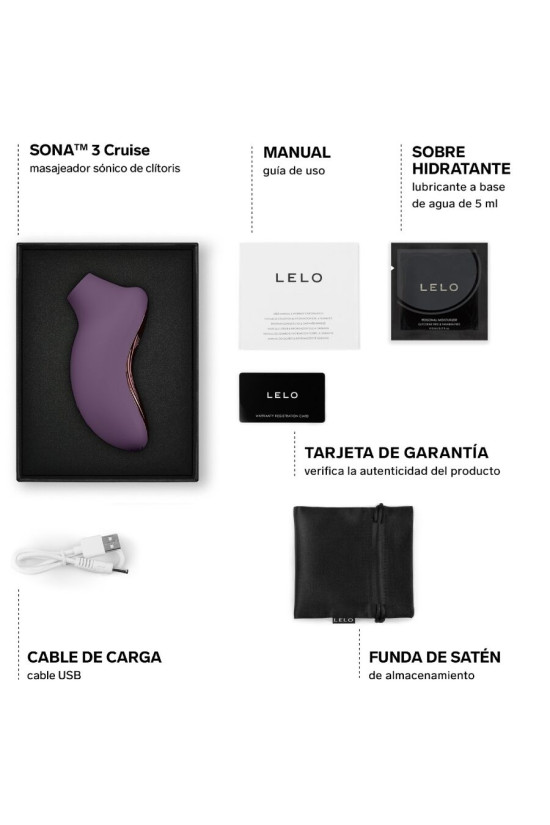 LELO - SONA 3 CRUISE MASSAGGIATORE CLITORALE SONICO PRUGNA