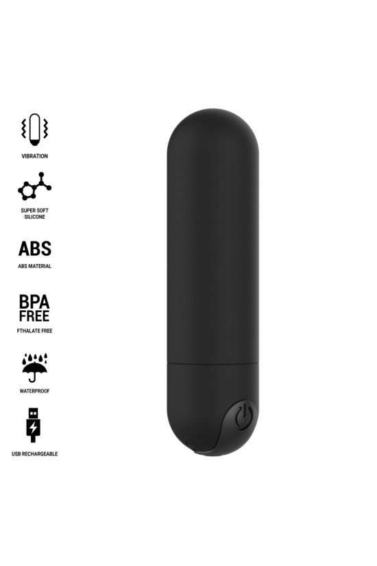 INTENSE - KAREN MINI PROIETTILE VIBRANTE RICARICABILE NERO
