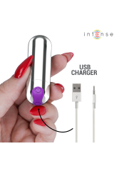 INTENSE - KAREN MINI PROIETTILE VIBRANTE RICARICABILE ARGENTO