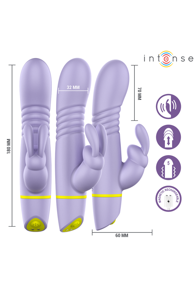 INTENSE - STIMOLATORE E VIBRATORE A SPINTA HELEN RABBIT