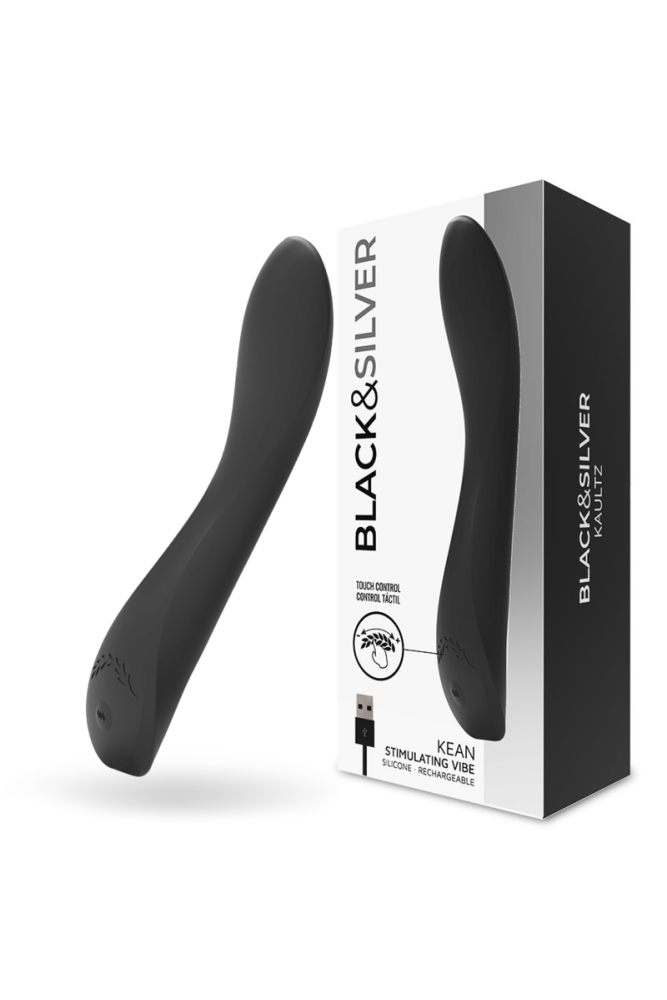 BLACK&SILVER - VIBRATORE KEAN TOUCH CONTROL