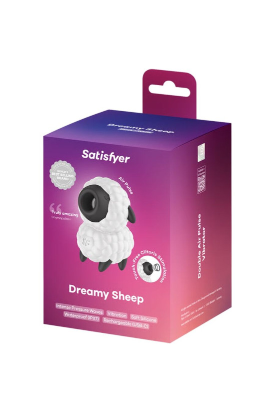 SATISFYER - VIBRATORE DREAMY SHEEP E STIMOLATORE A IMPULSI D'ARIA