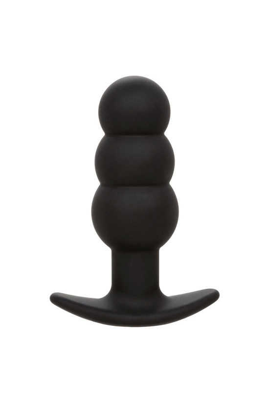 CALEXOTICS - ROCK BOTTOM PERLINE TAPPO ANALE 10 VIBRAZIONI SILICONE NERO