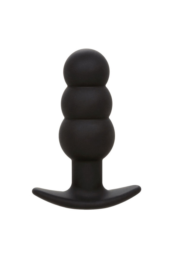 CALEXOTICS - ROCK BOTTOM PERLINE TAPPO ANALE 10 VIBRAZIONI SILICONE NERO