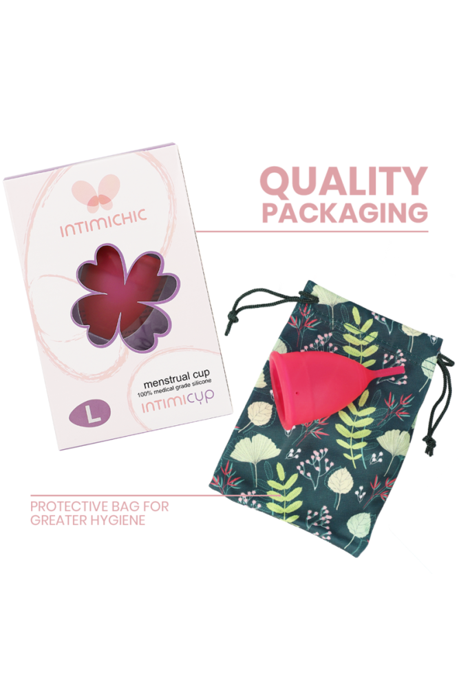 INTIMICHIC - COPPA MESTRUALE IN SILICONE GRADO MEDICO - TAGLIA L