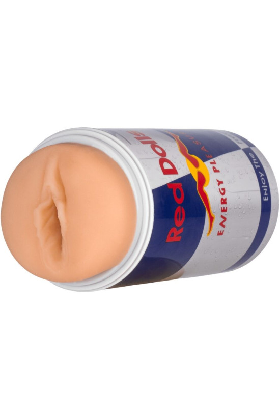 ALIVE - MASTURBATORE MASCHILE VAGINA BAMBOLA ROSSA LATTINA PER BEVANDA ENERGETICA